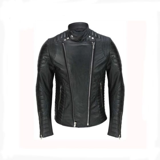 Vintage Designer Quilted Panel Style Sheep Leather