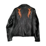 Harley Davidson Biker Leather Jacket Black Women's - Image 3