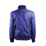 Gusty Dark Blue Bomber Womens Leather Jacket - Image 2