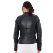 Women's Black Leather Jackets for Stylish Outwear - Image 2