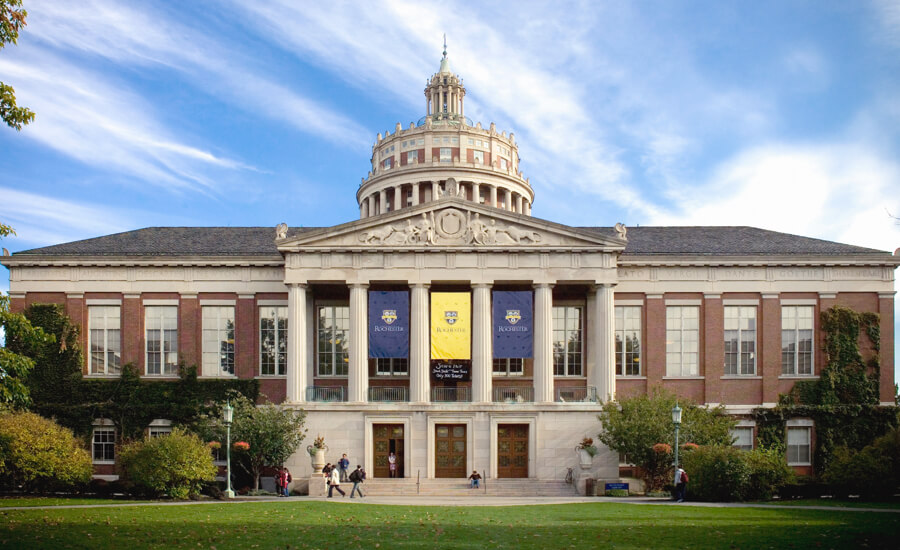 Rush Rhee Library building exterior.