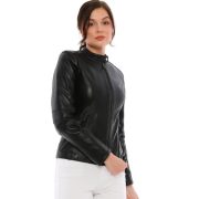 Women's Black Leather Jackets for Stylish Outwear - Image 7
