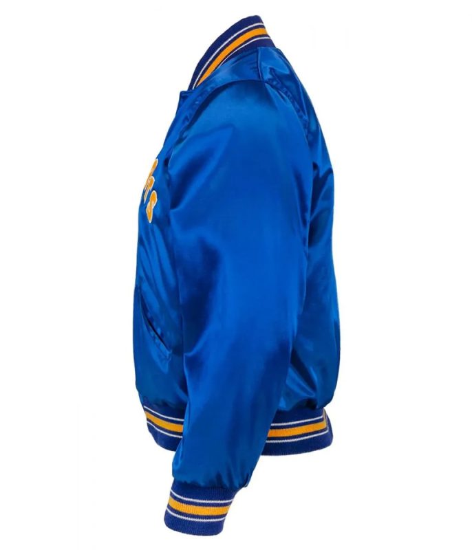 Authentic 1982 Seattle Mariners Bomber Satin Jacket-Blue Classic Design