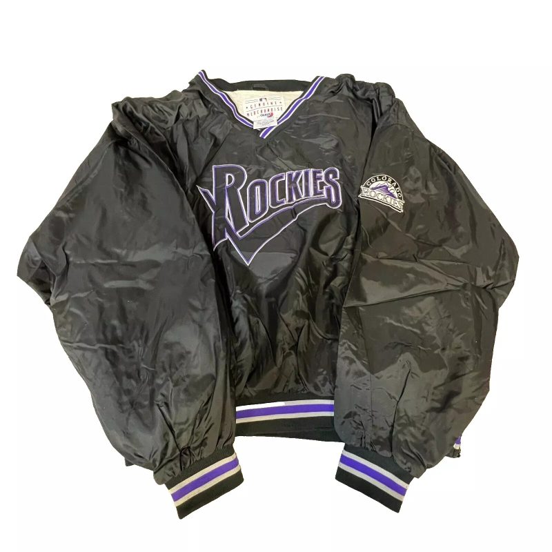 Colorado Rockies Vintage Chalk Line MLB 2XL Windbreaker Pullover Jacket