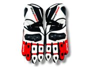 Custommade Sharp Racer SPR Motorcycle Racing Leather Gloves with Carbon Fibre Knuckles