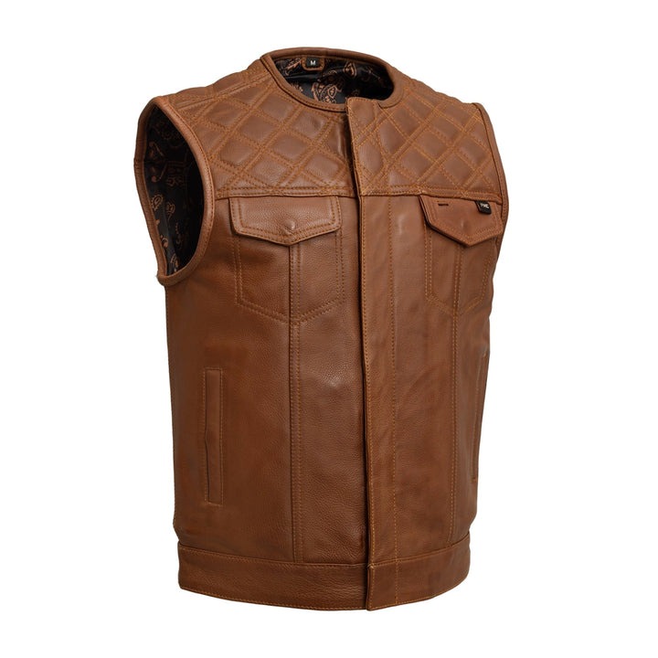 Dust Devil Men's Leather Motorcycle Vest A Rider's Essential