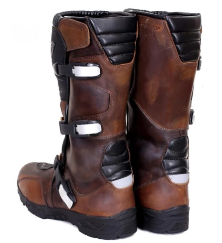 Handcrafted Adventure Motorcycle Touring Boots - CE-Approved Off-Road Leather Gear
