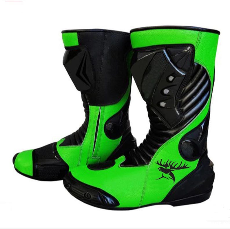 Handmade Original Leather Motorcycle Riding Boots – Premium Protection & Comfort