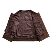 Lowside Gunner Men's High-Quality Leather Biker Vest