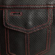 Lowside Men's Motorcycle Leather Vest Perforated Design