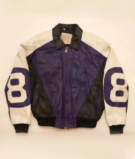 Michael Hoban 8 Ball Logo Purple and Black Jacket