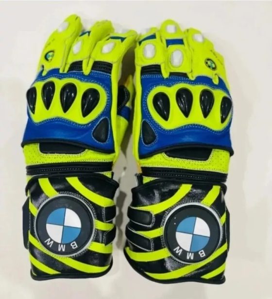 BMW Motorrad Motorcycle Racing Leather Gloves – Premium Protection & Performance