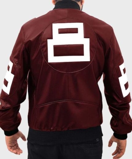 David Puddy Seinfeld 8 Ball Maroon Jacket