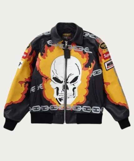 Supreme Vanson Leathers Ghost Rider Leather Jacket