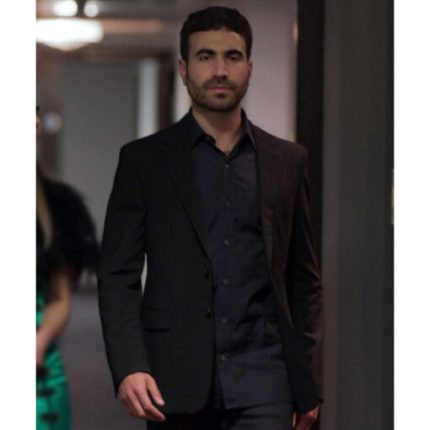 Ted Lasso Roy Kent Black Suiting Fabric Blazer