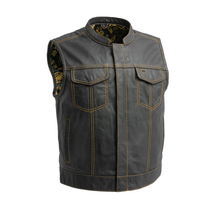 Club Cut Men’s Leather Vest Color Options