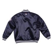 Vintage 90s MLB NY Yankees Blue Satin Bomber Varsity Jacket