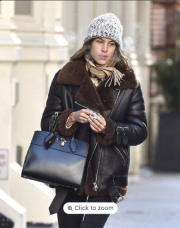 Black Lambskin Leather Jacket, Black Shearling Jacket, Women Leather Coat, Leather Fur Coat For Women