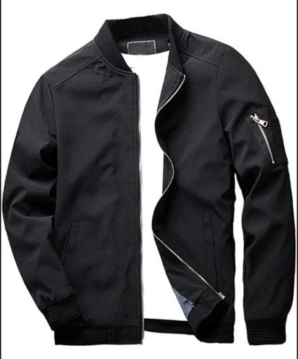 Slim Fit Lightweight Casual Bomber Jacket