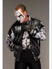 AEW Sting Black Varsity Jacket