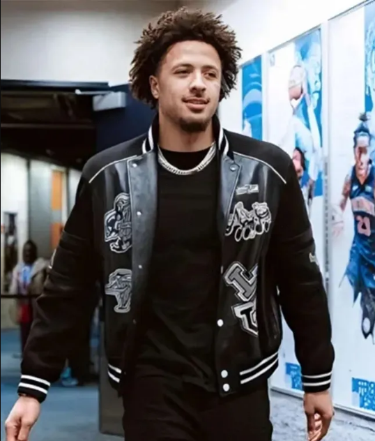 Cade Cunningham Ally Black Varsity Jacket