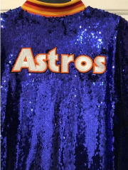 Houston Astros Sequin Blue Jacket - Image 4