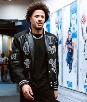Cade Cunningham Ally Black Varsity Jacket