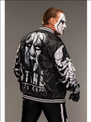 AEW Sting Black Varsity Jacket