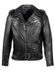 1950s Motorcycle Black Leather Jacket