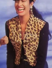 Singer Selena Quintanilla Leopard Cheetah Print Jacket - Image 3