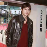 Ashton Kutcher Bomber Leather Jacket
