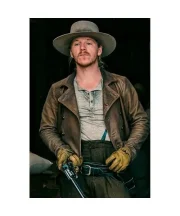 Billy the Kid 2022 Jesse Evans Brown Jacket - Image 2