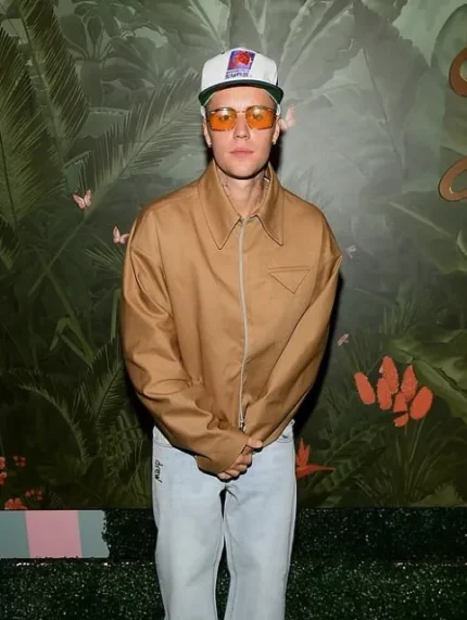 Justin Bieber Billboard Music Award 2021 Brown Jacket