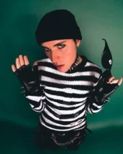 Justin Bieber Black and White Costume Sweater