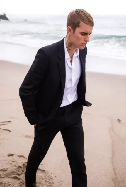 Justin Drew Bieber Ghost 2021 Black Suit