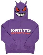 Kanto Starter Hoodie Embrace Gengar Medium & Pokemon-Inspired Style - Image 6