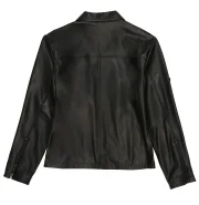 Men's Avirex Long Sleeve Leather Shirt - Back
