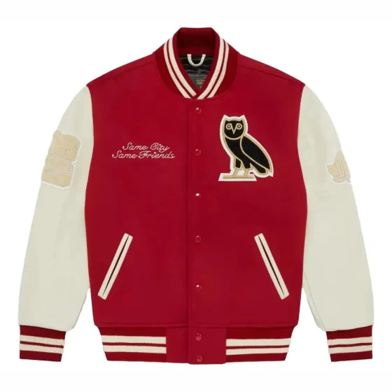 OVO Collegiate Jacket Red/Cream