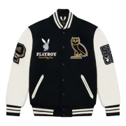 OVO Playboy Black Varsity Jacket