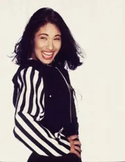 Selena Quintanilla Black and White Cropped Jacket - Image 3