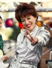 Singer Selena Quintanilla Christian Serratos Silver Jacket - Image 3