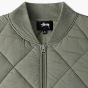Stussy Green Windbreaker Dice Puffer Jacket - Image 4